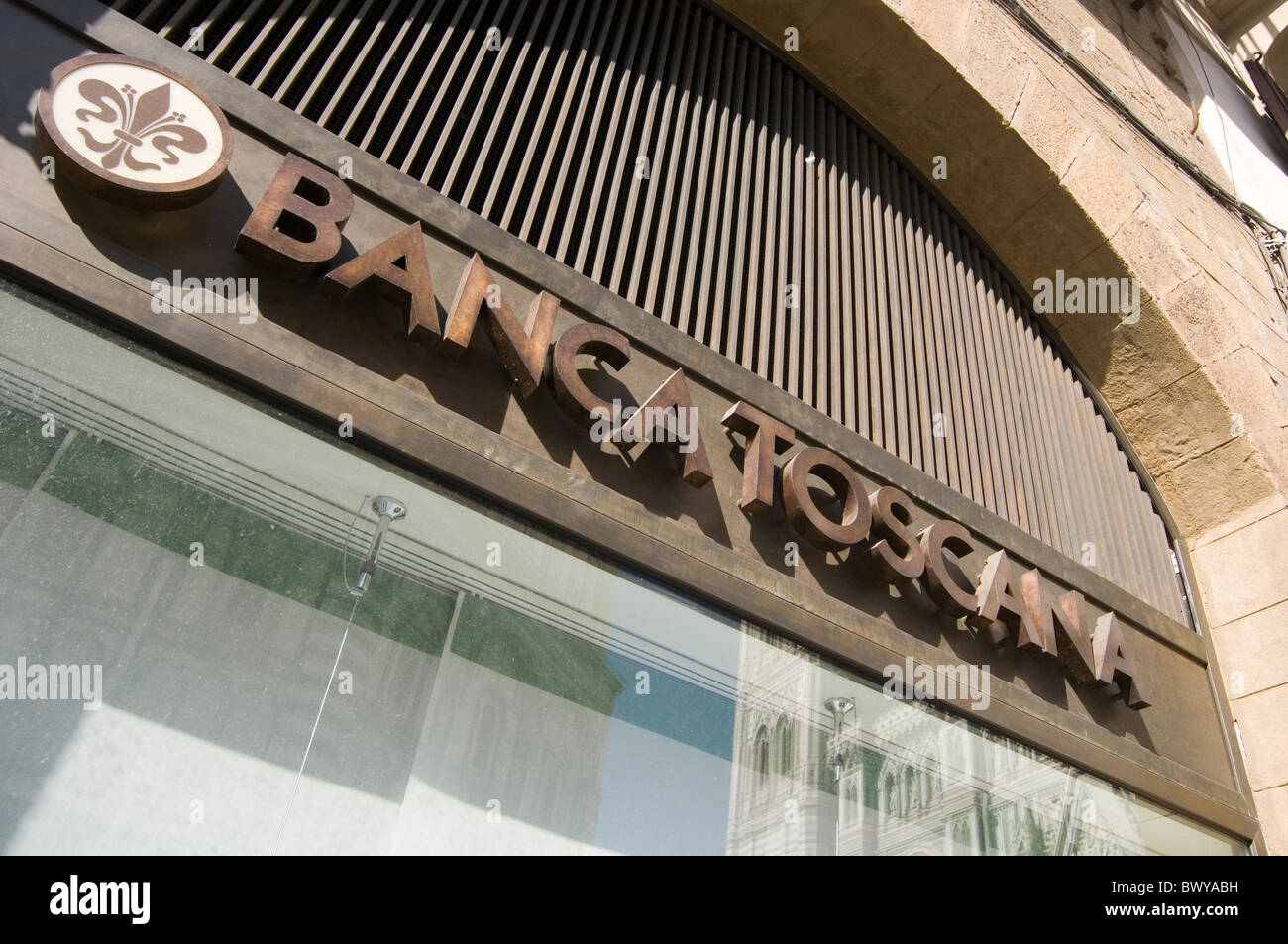 Banca toscana italia italiano banca banche banking high street highstreet branche di diramazione Foto Stock