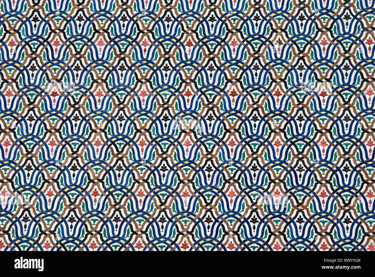 Palazzo Reale di Fez, Marocco. Dettaglio Foto Stock