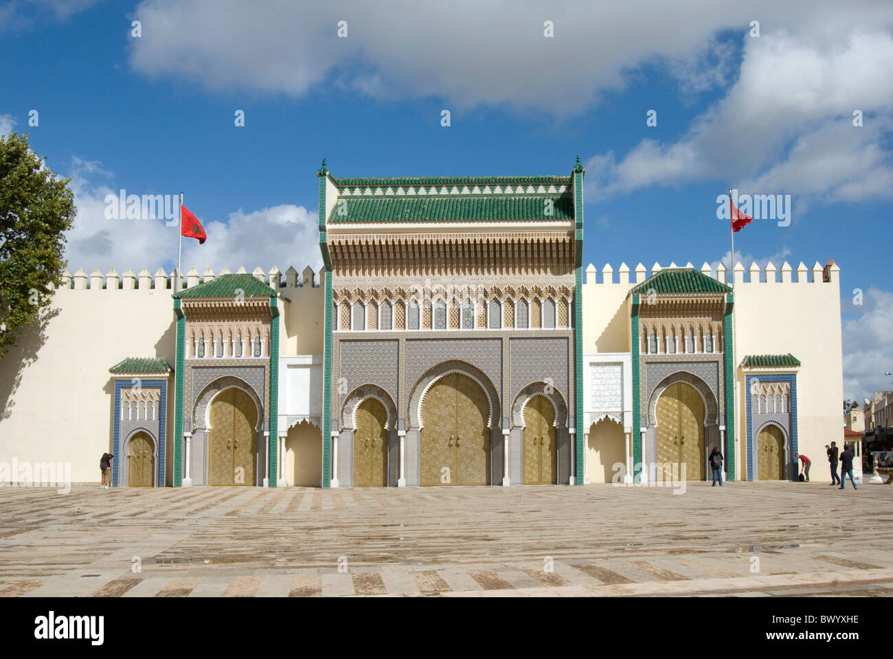 Palazzo Reale di Fez, Marocco. Foto Stock