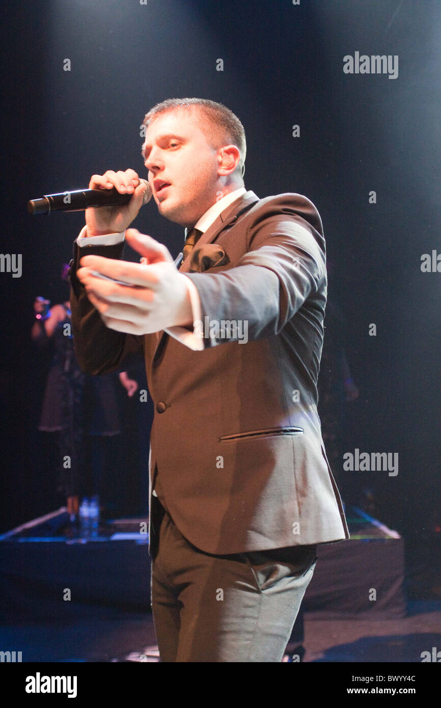 Piano B di eseguire allo Shepherds Bush Empire, Londra Foto Stock