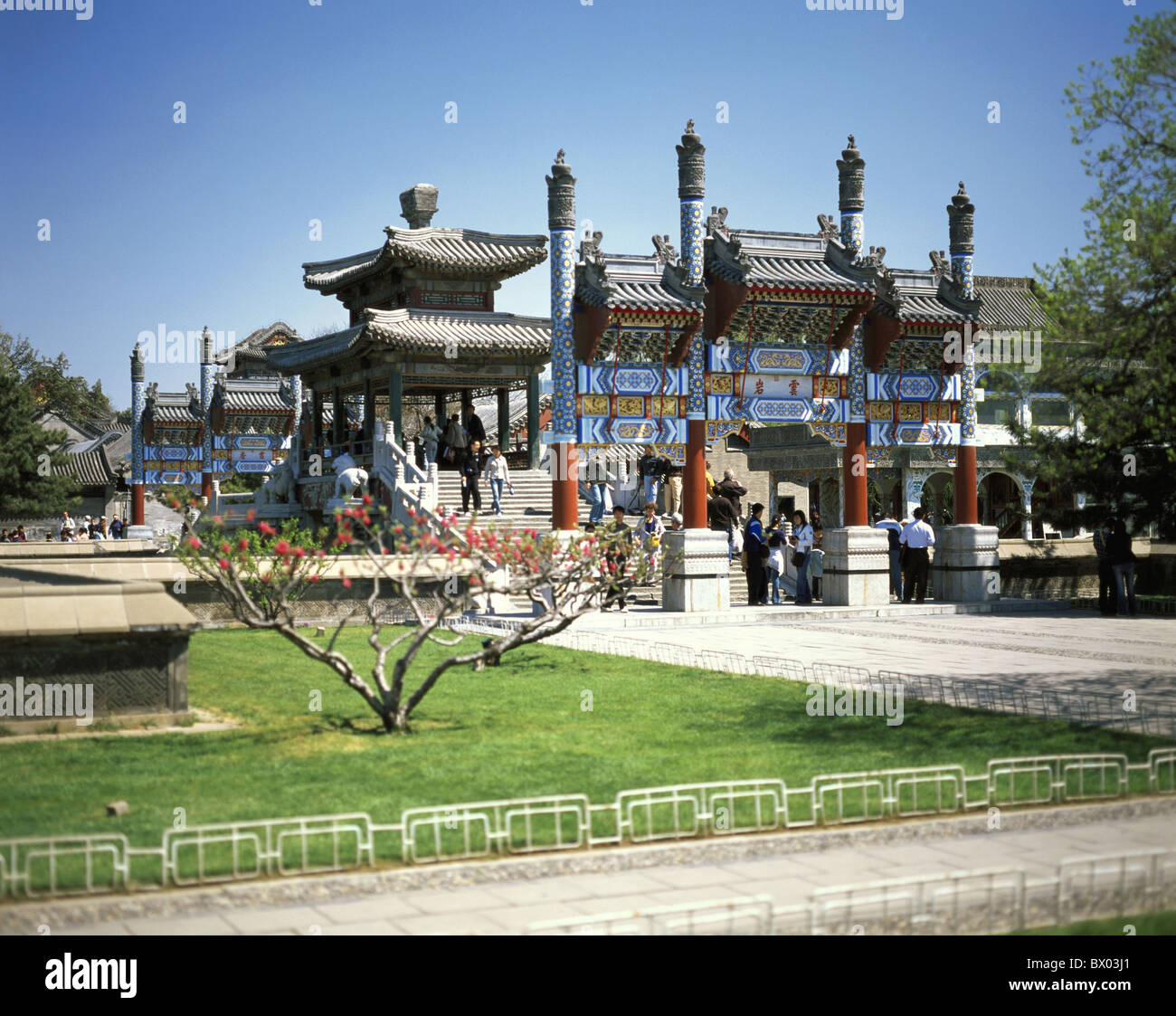 Pechino Cina Asia jade storico ponte di nastro Pechino Pechino estate palazzo patrimonio culturale mondiale dell UNESCO Foto Stock
