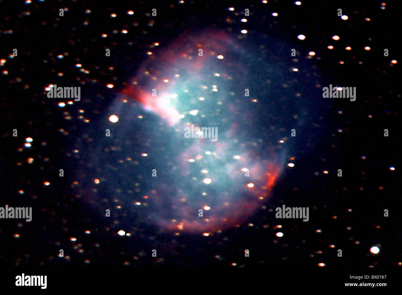 Tutti astronomia nebbia a manubrio M27 Messier 27 nebbia universo macrocosmo galaxy Foto Stock