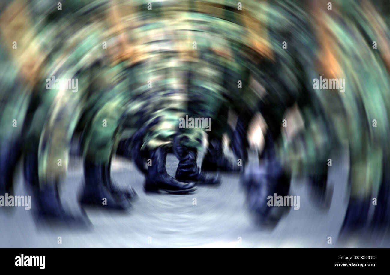 Noi soldato USA America Nord America esercito militare movimento marching band leader di guerra di guerra persona potenza hu Foto Stock