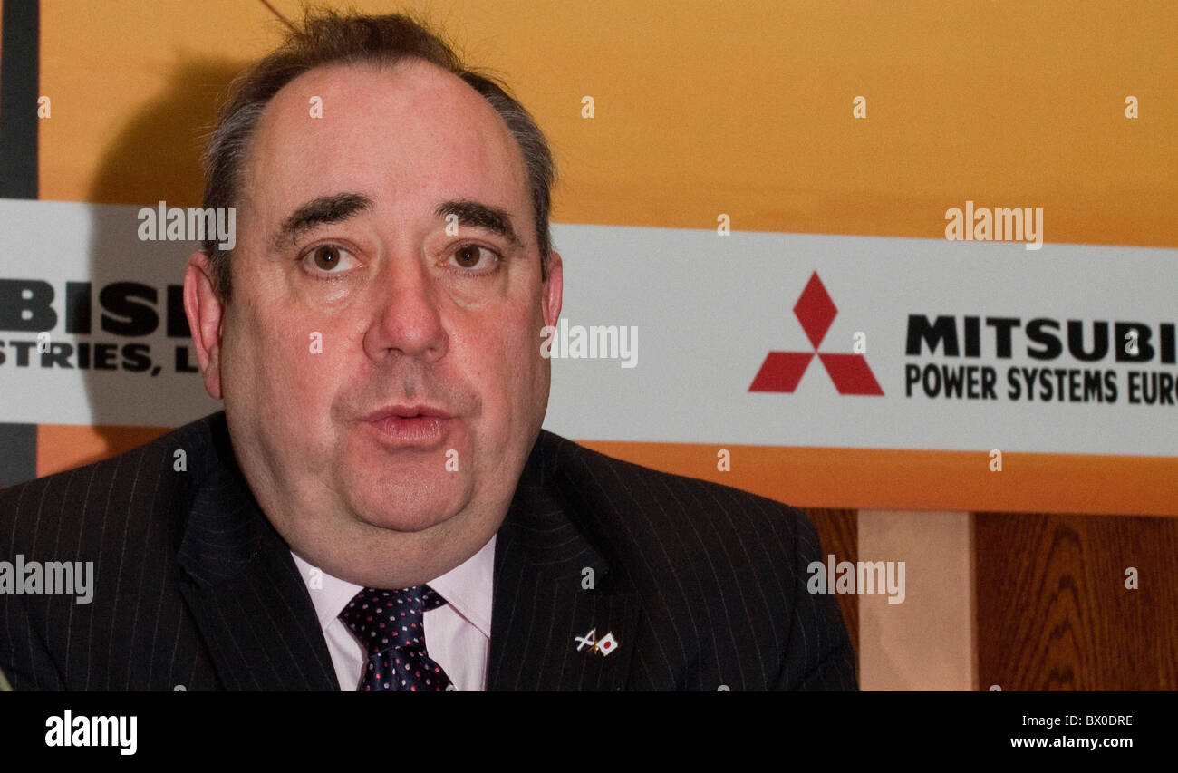 Del primo ministro di Scozia, Alex Salmond. Foto Stock