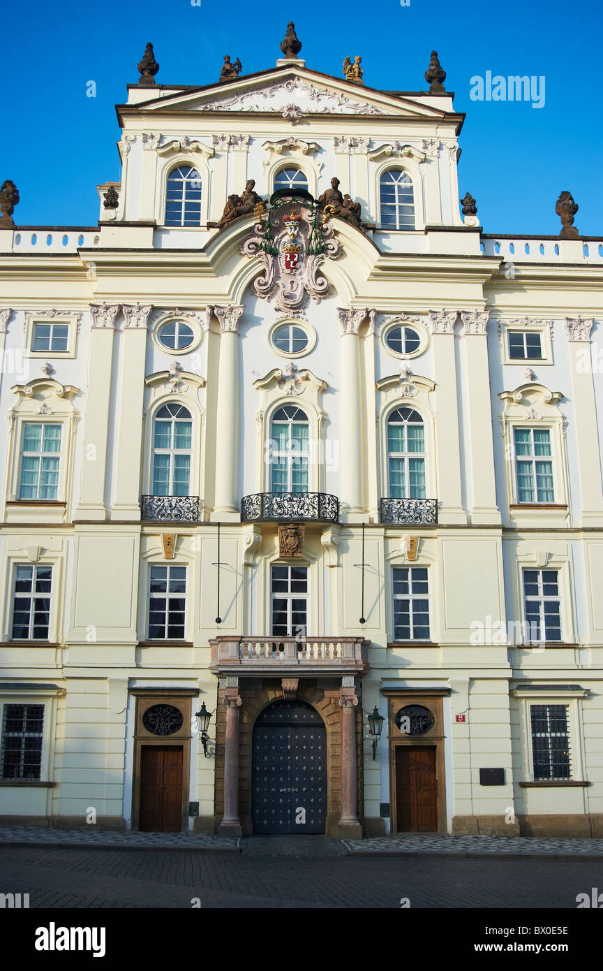 Palazzo Arcivescovile il Castello di Praga Hradcany Praga Repubblica Ceca Foto Stock