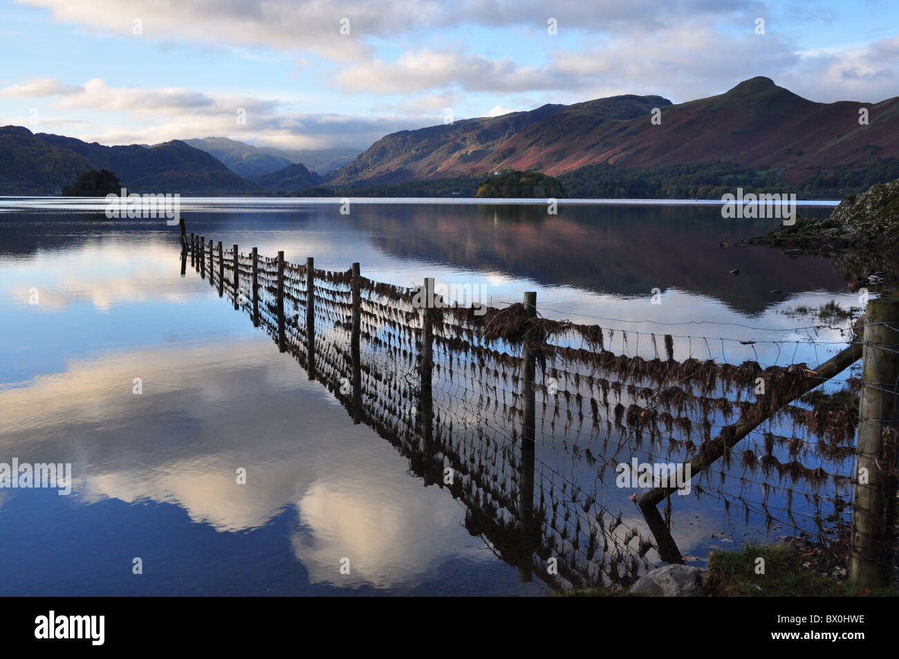 Lago Derwentwater, Cumbria, Inghilterra. Foto Stock