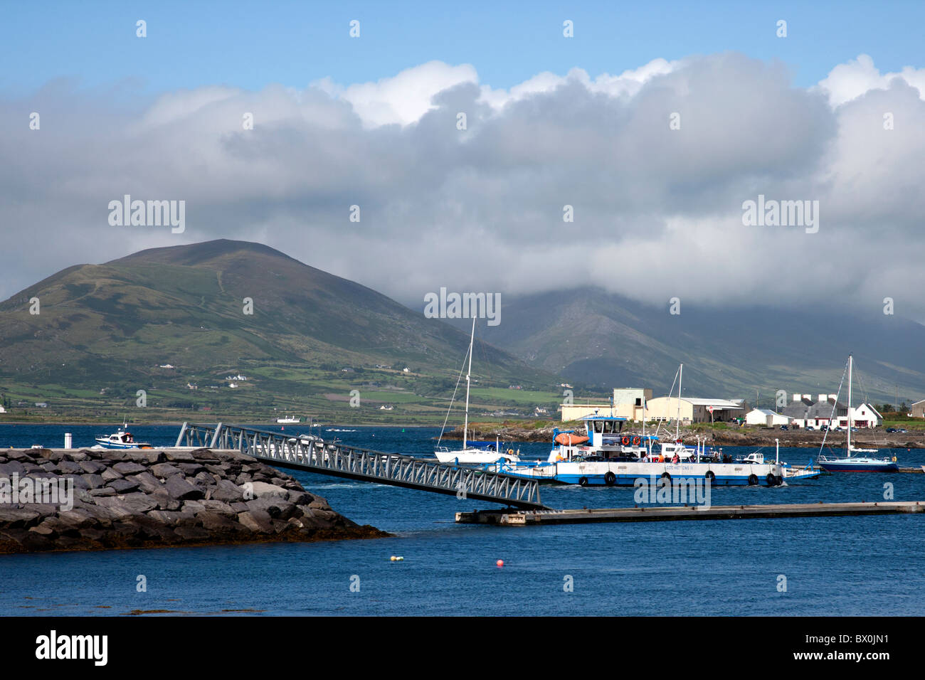 Traghetto per auto Valentia Island, nella contea di Kerry, Irlanda Foto Stock