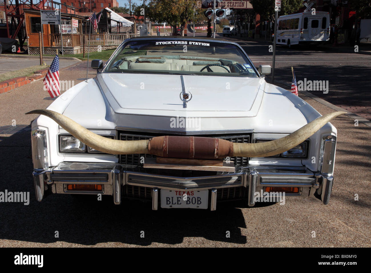 Cadillac, Forth Worth Stockyards, Texas Foto Stock