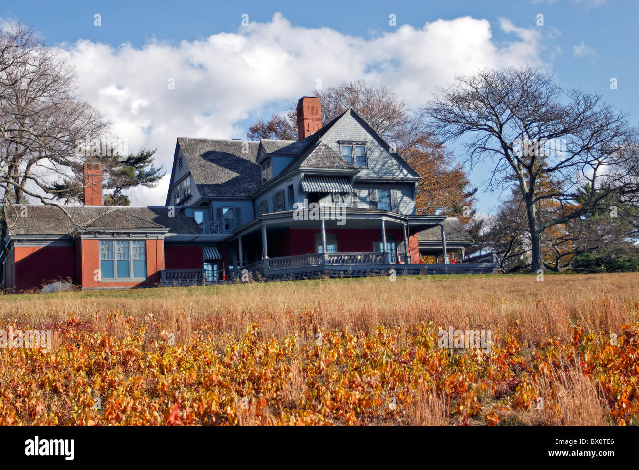 Sagamore Hill - casa storica di Theodore Roosevelt, ventiseiesimo Presidente degli Stati Uniti, Oyster Bay, Long Island, NY Foto Stock