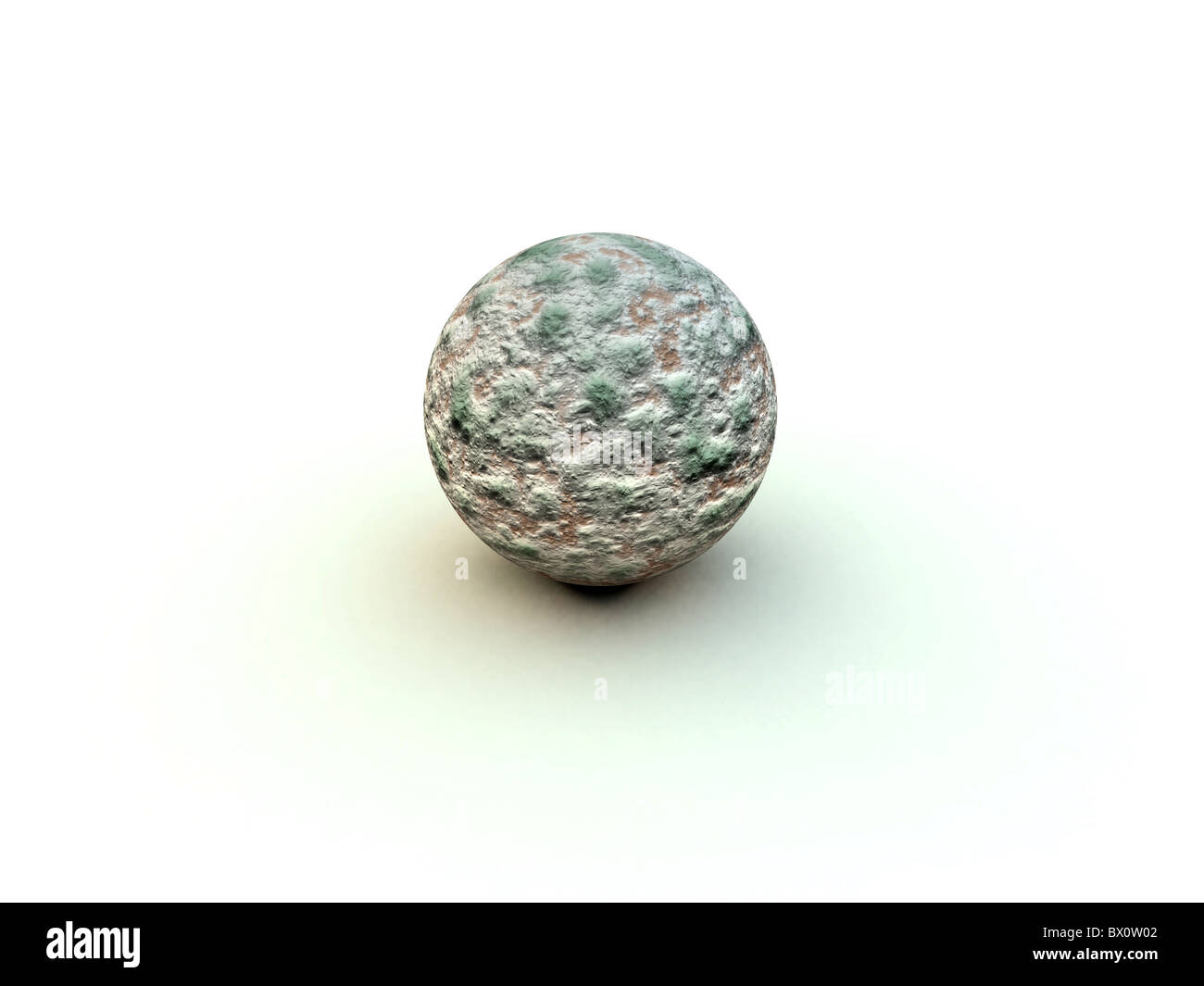 Sfera di pietra. Foto Stock