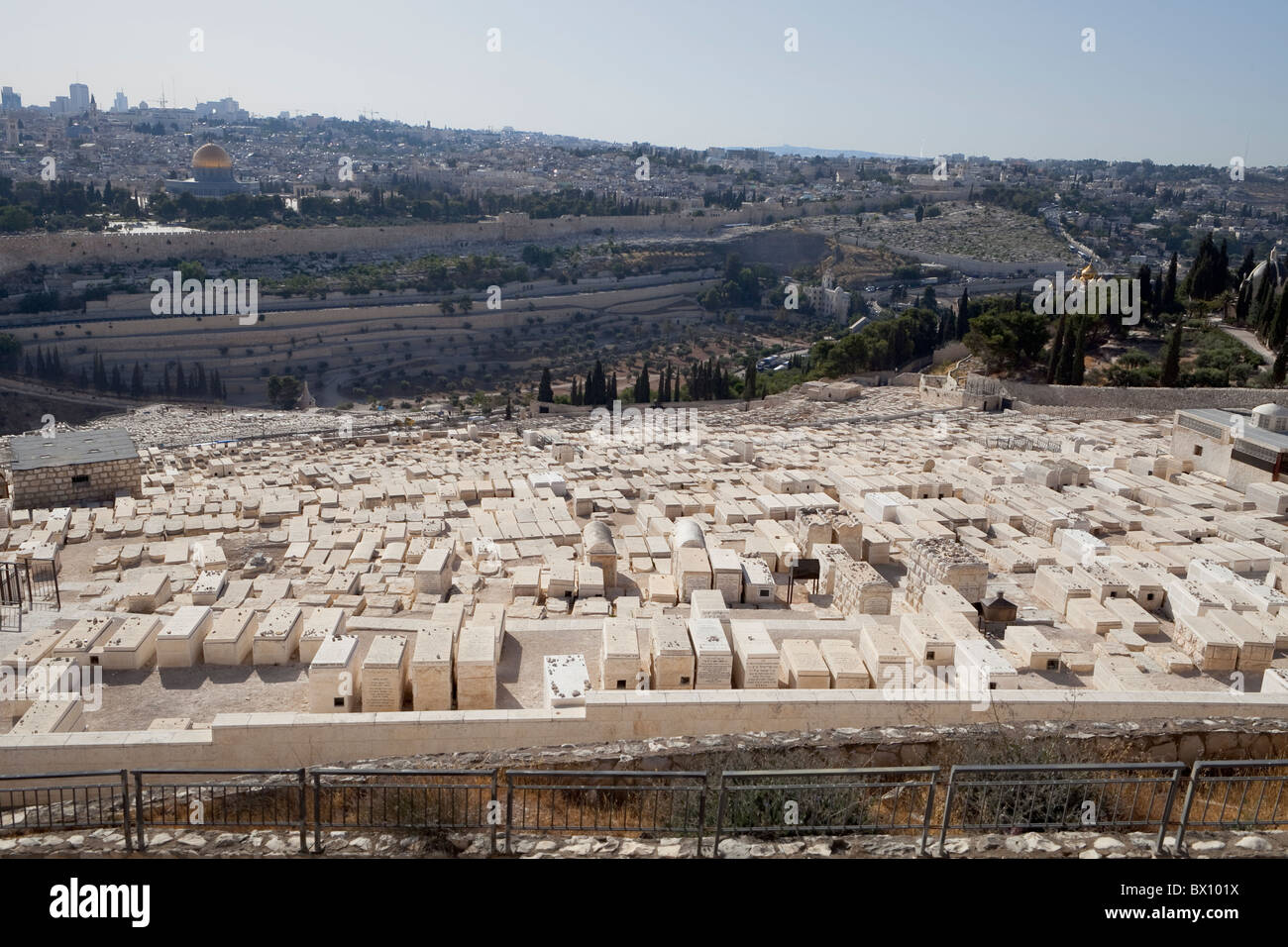 Vecchio Cimitero Ebraico, il monte degli Ulivi, Gerusalemme Foto Stock