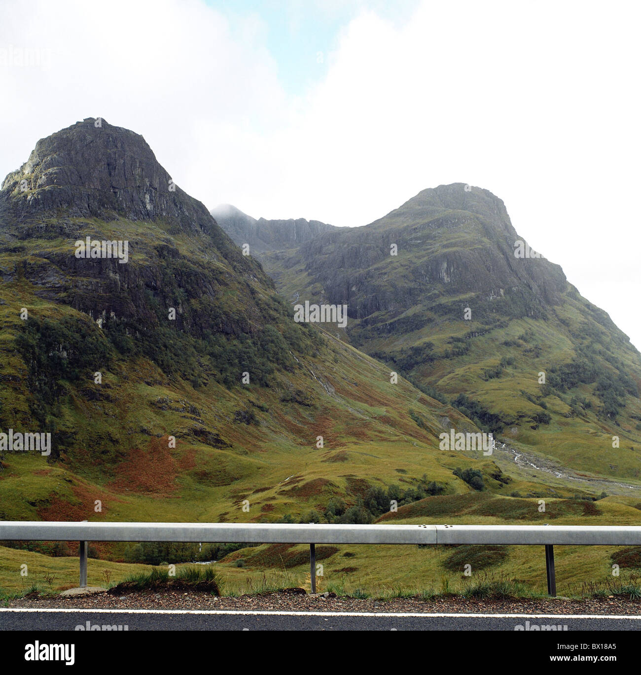 Twin peaks nel pass di glencoe Scozia Scotland Foto Stock