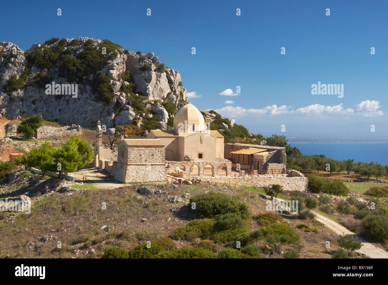 Grecia - isola di Zante, Mar Ionio, chiesa bizantina a Skopos Foto Stock