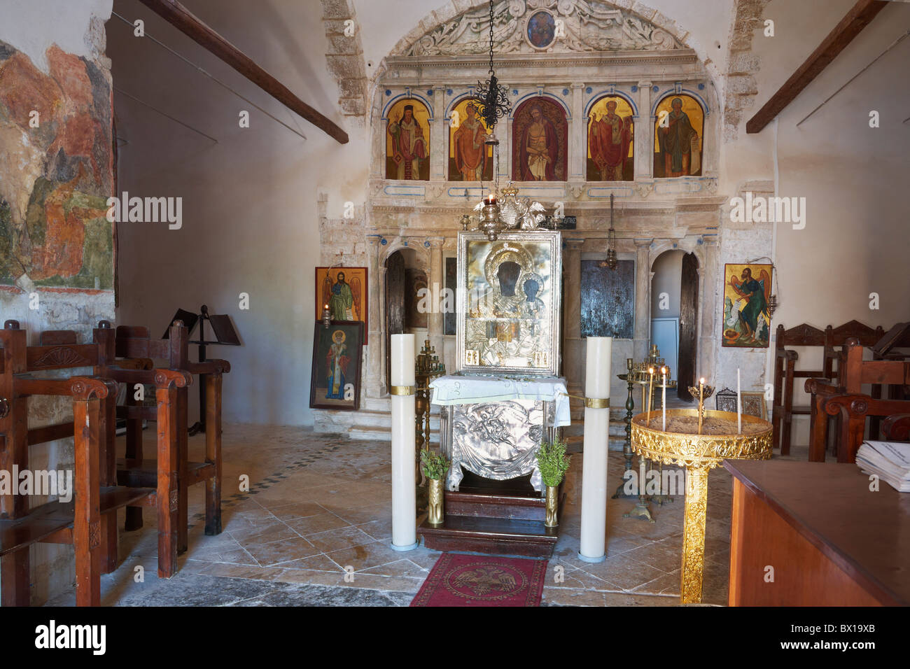 Grecia - isola di Zante, Mar Ionio, chiesa bizantina a Skopos Foto Stock