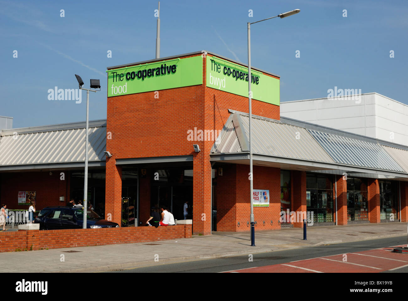 La Cooperativa il negozio di alimentari, Ystwyth Retail Park, Aberystwyth, Galles Foto Stock