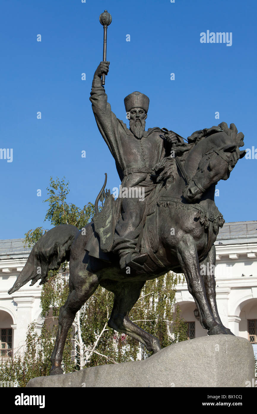 Monumento a Hetman Petro Konashevych-Sahaidachny (1582-1622) a Kiev, Ucraina Foto Stock