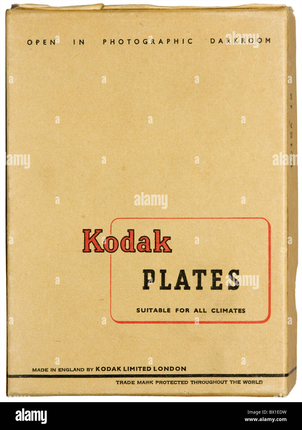 Lastre Kodak. Vecchia fotografia di lastre di vetro, utilizzare come negativi per scattare foto prima del film sono state inventate. Foto Stock