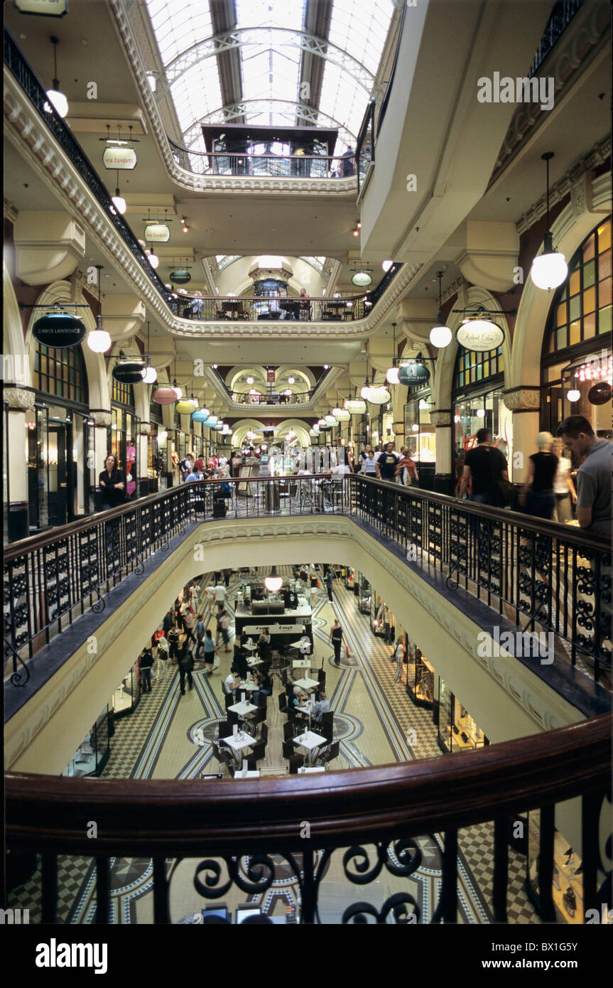 Australia Architettura Building Interior New South Wales Queen Victoria Building shopping Lo shopping center Sy Foto Stock