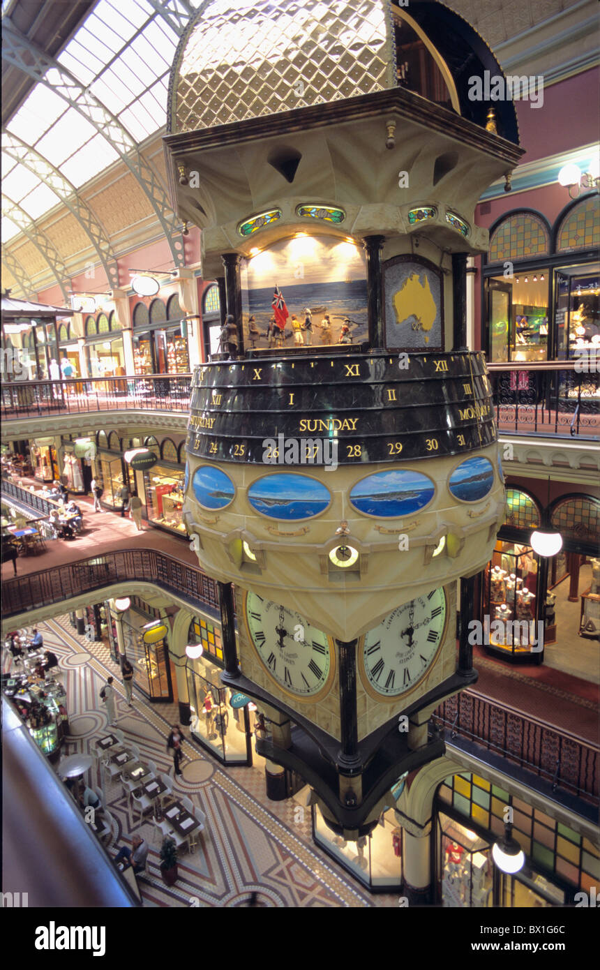 Australia Architettura Building Interior New South Wales Queen Victoria Building shopping Lo shopping center Sy Foto Stock