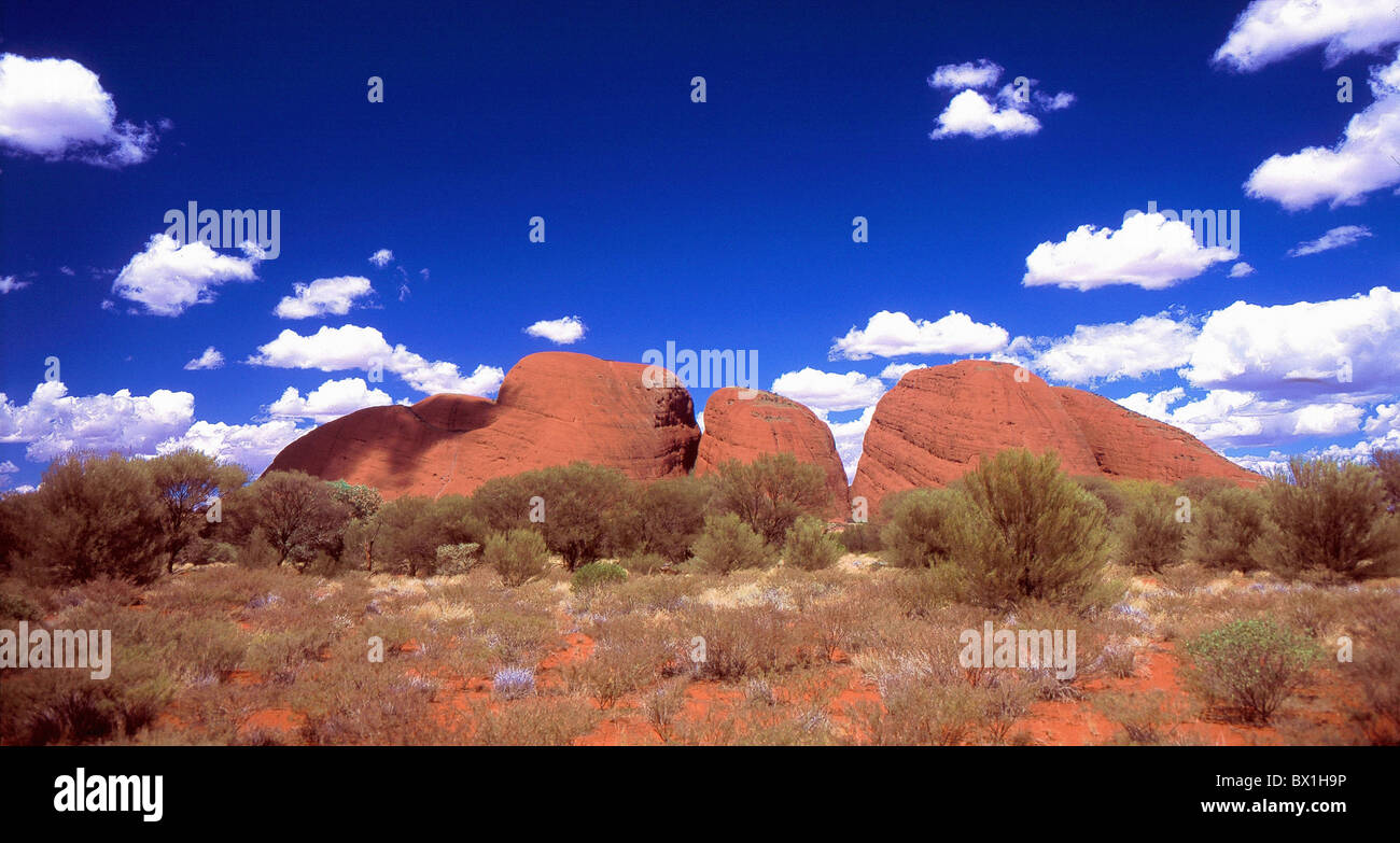 Australia Kata Tjuta Northern Territory rock paesaggio paesaggio Olgas Foto Stock