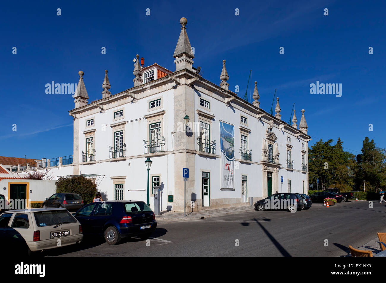 Municipio di Santarém nella ex Eugenio Silva Palace, un secolo XVII Manor-House ("solare" in portoghese). Il Portogallo. Foto Stock