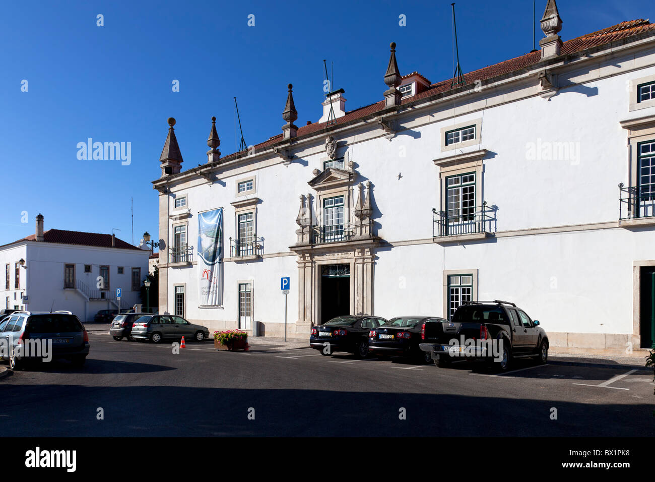 Municipio di Santarém nella ex Eugenio Silva Palace, un secolo XVII Manor-House ("solare" in portoghese). Il Portogallo. Foto Stock