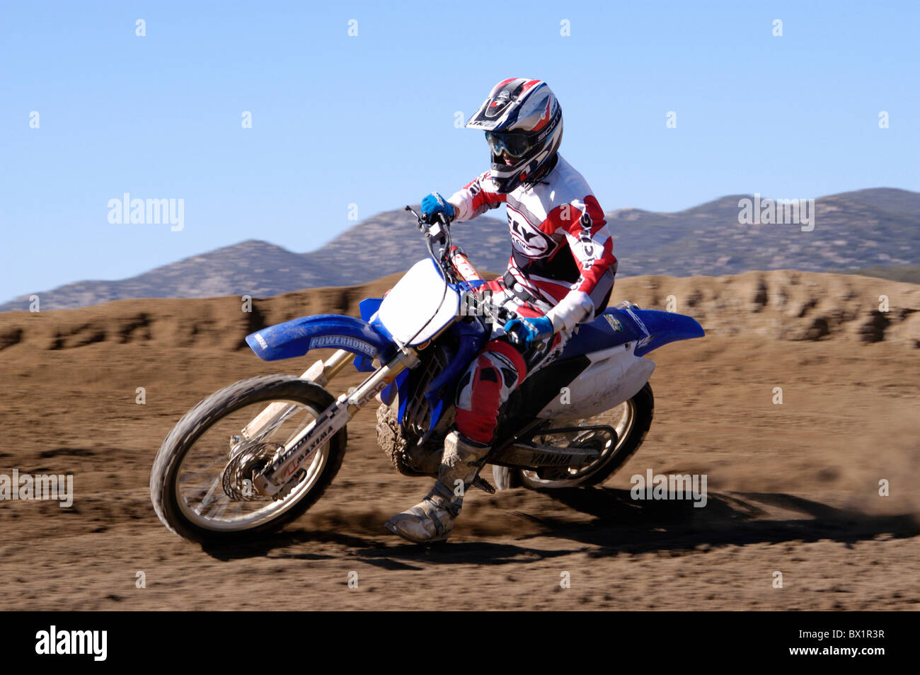 Azione Moto cross motor sport moto moto sport in esecuzione Foto Stock
