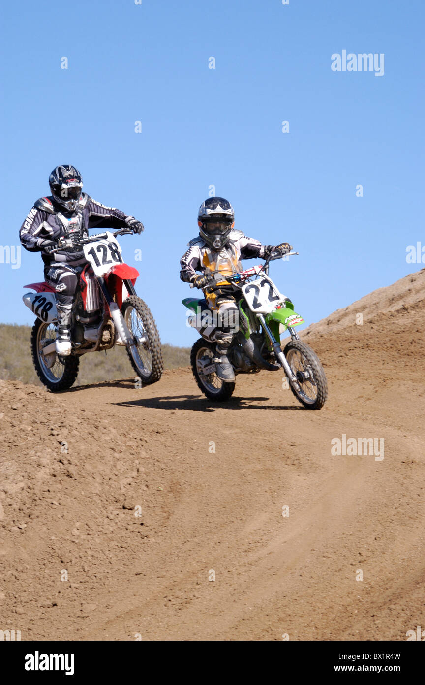 Azione Moto cross motor sport moto moto Sport in esecuzione Foto Stock