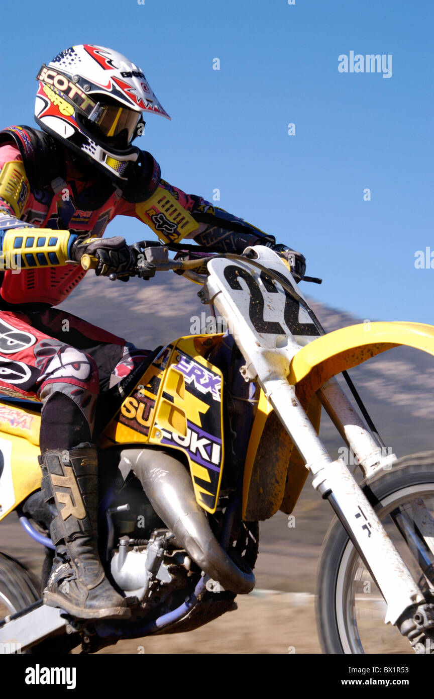 Azione Moto cross motor sport moto moto Sport in esecuzione Foto Stock