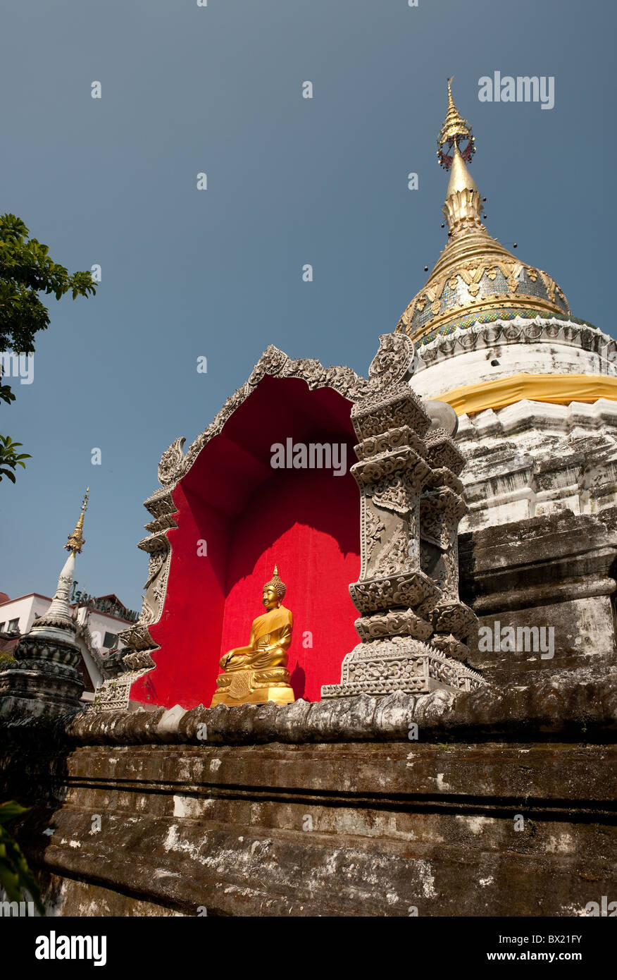 Wat Bappharam in Chiang Mai in Thailandia del Sud Est Asiatico. Foto Stock