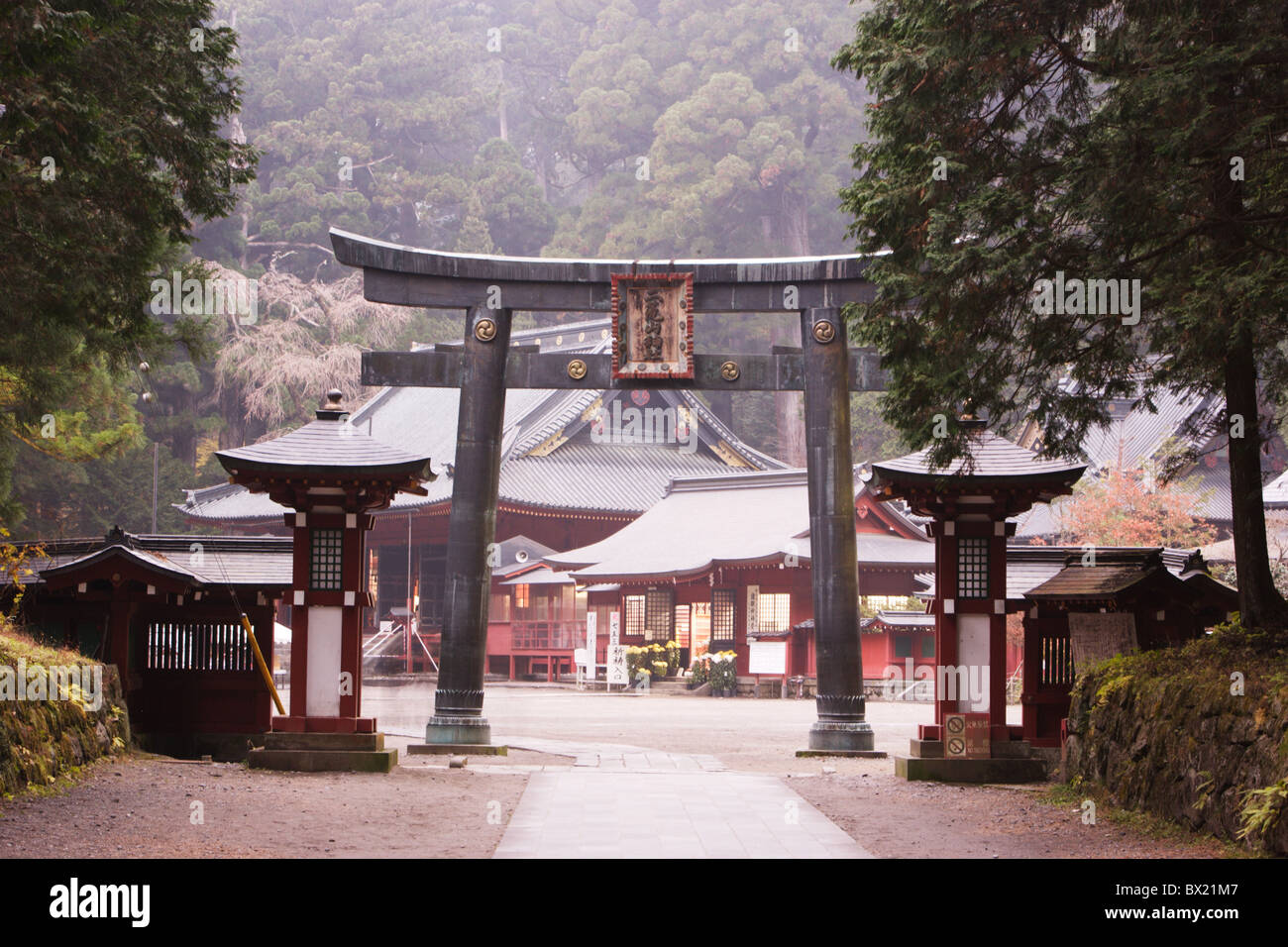 Giappone Asia Nikko disposizione santuario storico di contenitore di storia e cultura lo Shintoismo culturale mondiale dell UNESCO herit Foto Stock