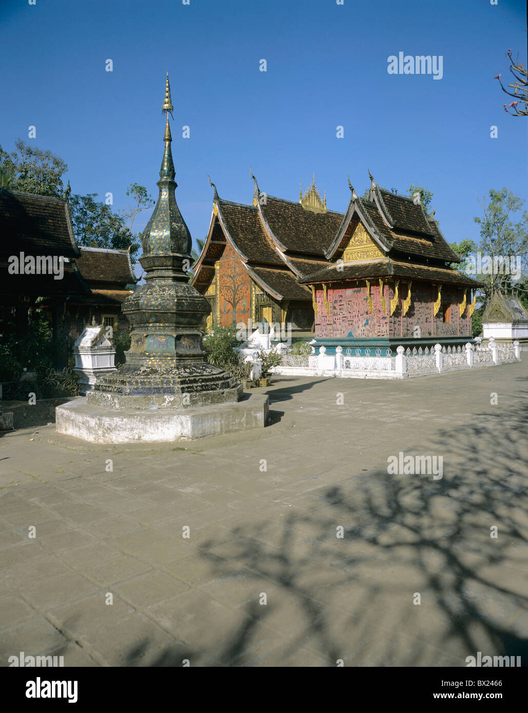 Laos Asia Luang Prabang royal residence costruzione tempio patrimonio culturale mondiale dell UNESCO Foto Stock