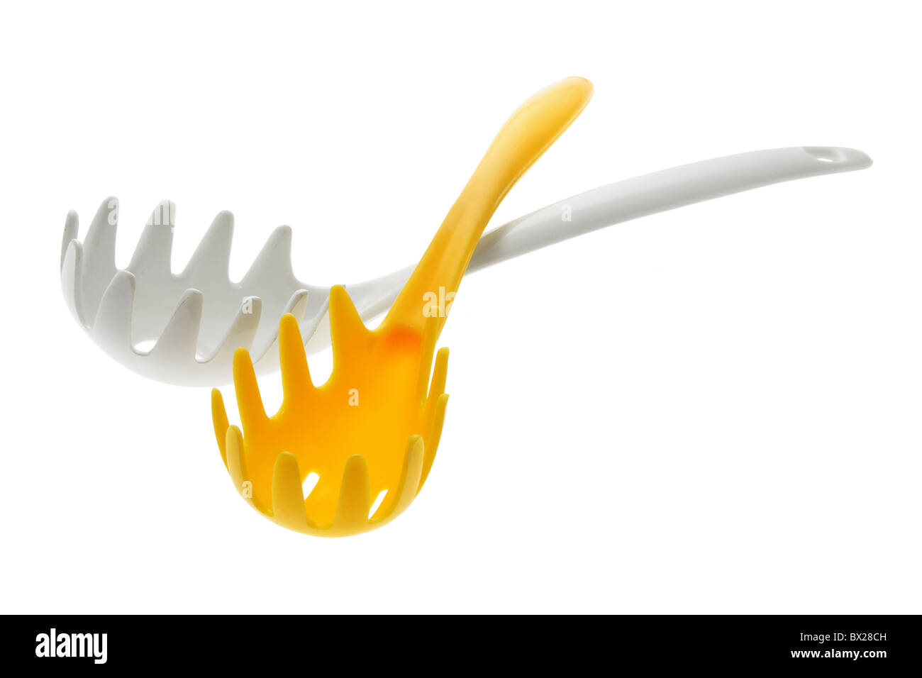 Spaghetti in plastica dei server Foto Stock