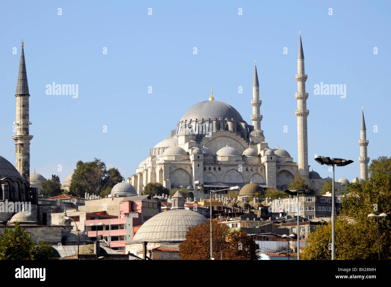 La Moschea di Suleymaniye, Istanbul, Turchia Foto Stock