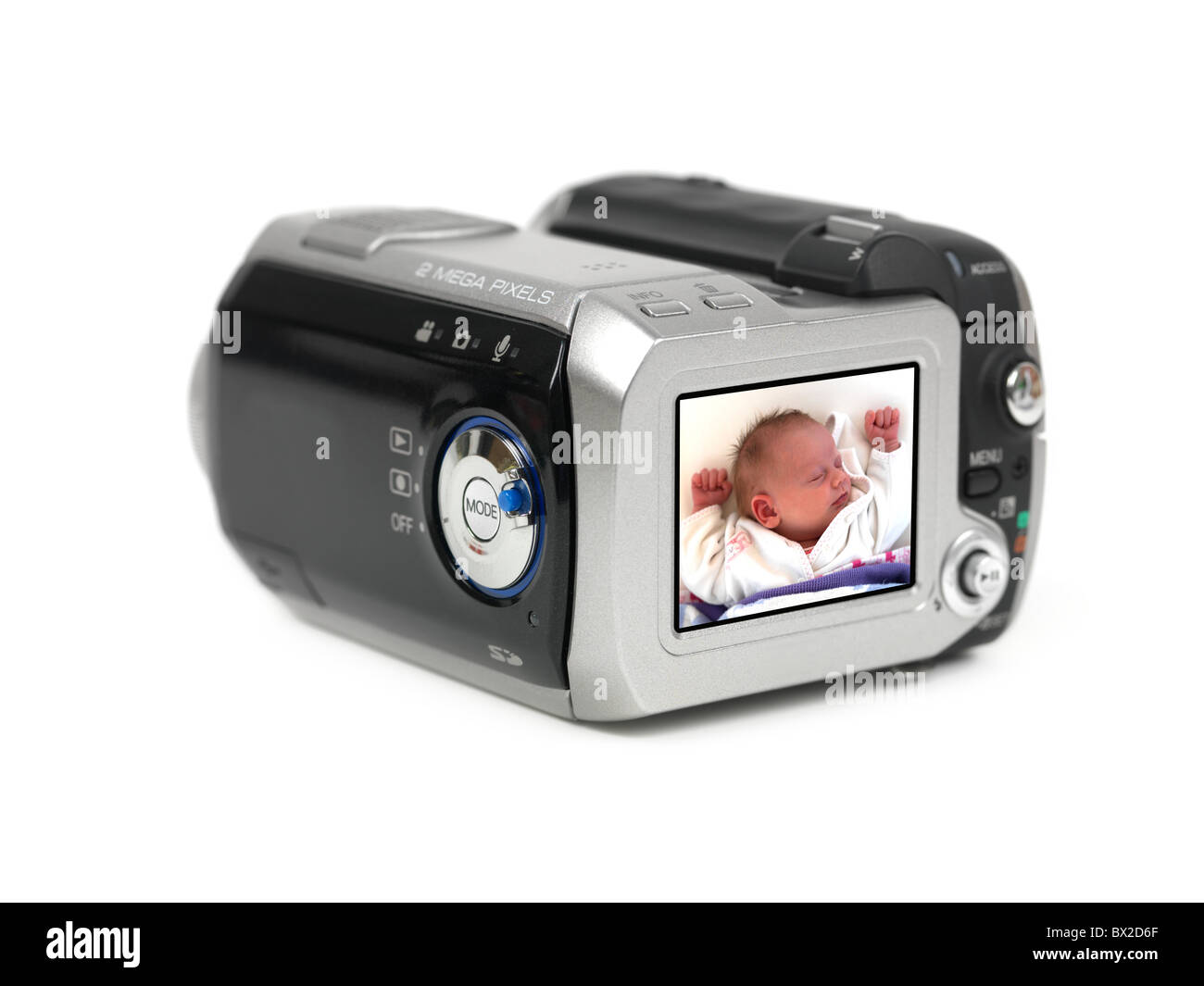 Una compatta videocamera digitale Foto Stock