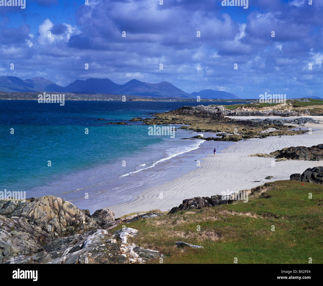 Mannin Bay, Connemara, Co Galway, Irlanda Foto Stock