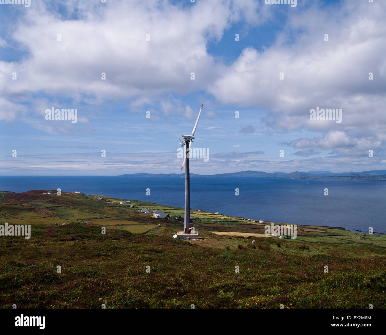 L'isola di Cape Clear,Co Cork, Irlanda;generatore a vento Foto Stock