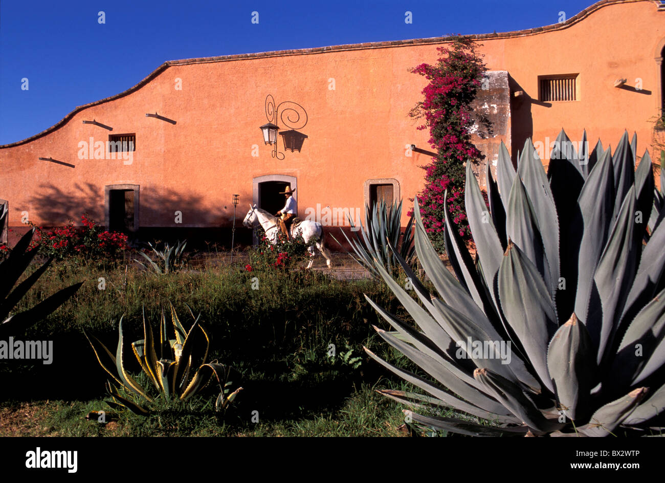 Città Charro Lagos de Moreno Estado de Jalisco colori Messico Messico America centrale America Hacienda Sepulve Foto Stock