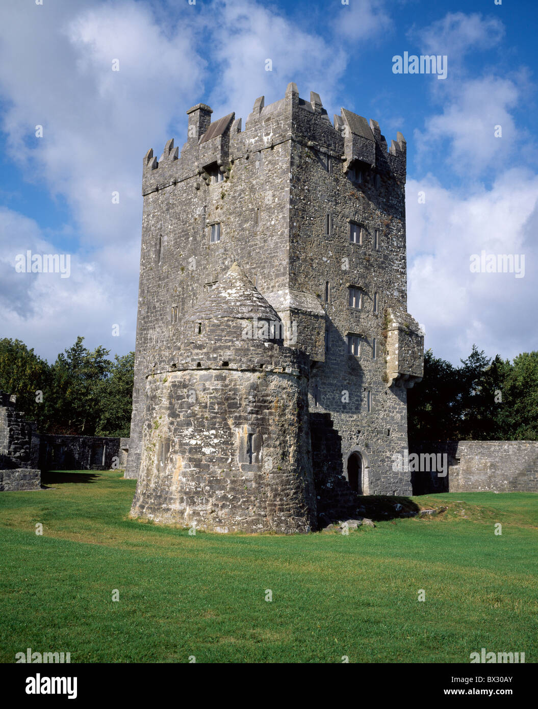 Castello di Aughnanure, Oughterard, nella contea di Galway, Irlanda Foto Stock