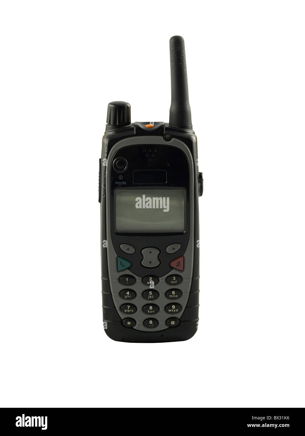 British tenuto in mano radio della polizia Foto Stock