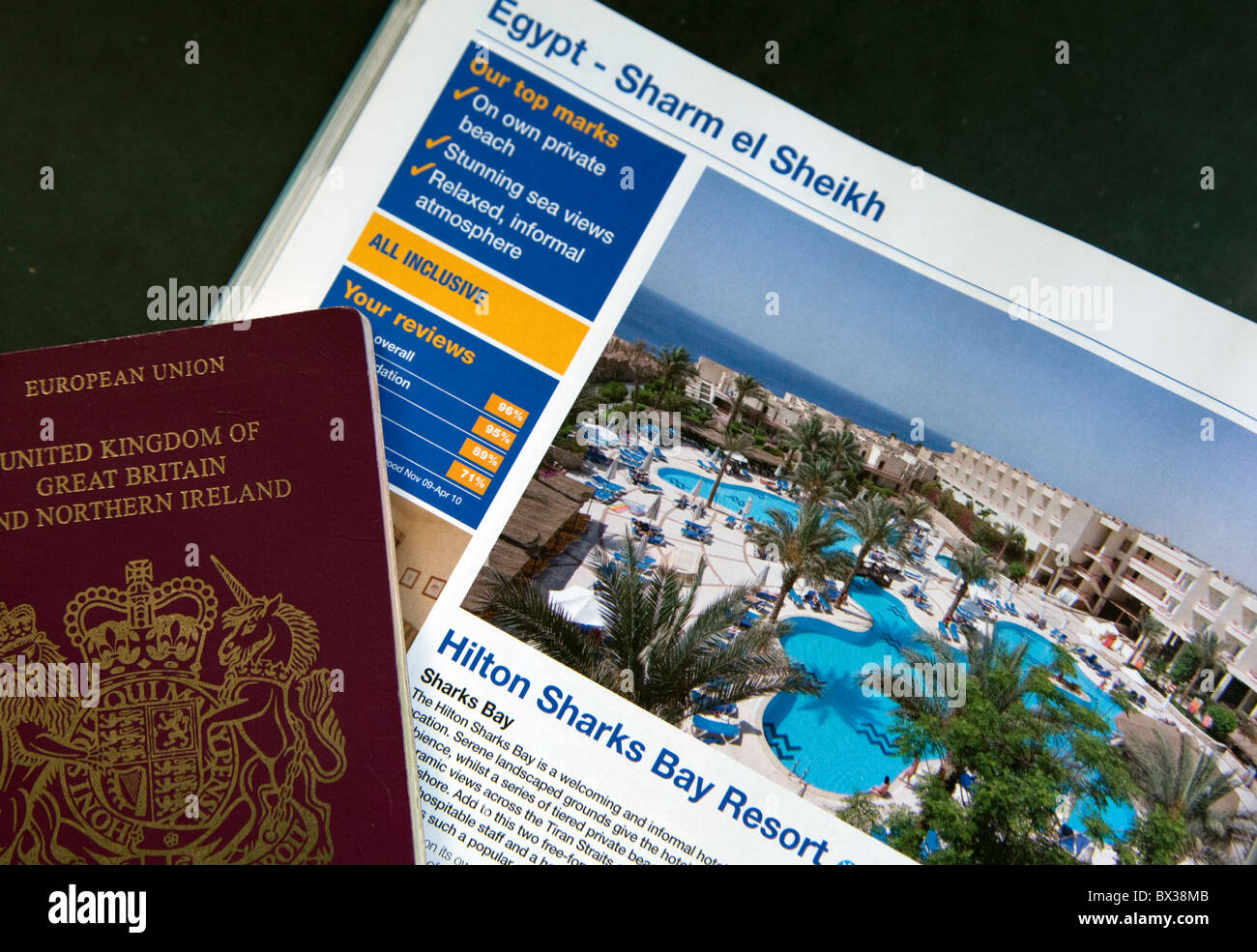 Brochure vacanze per Sharm el Sheikh, Egitto Foto Stock