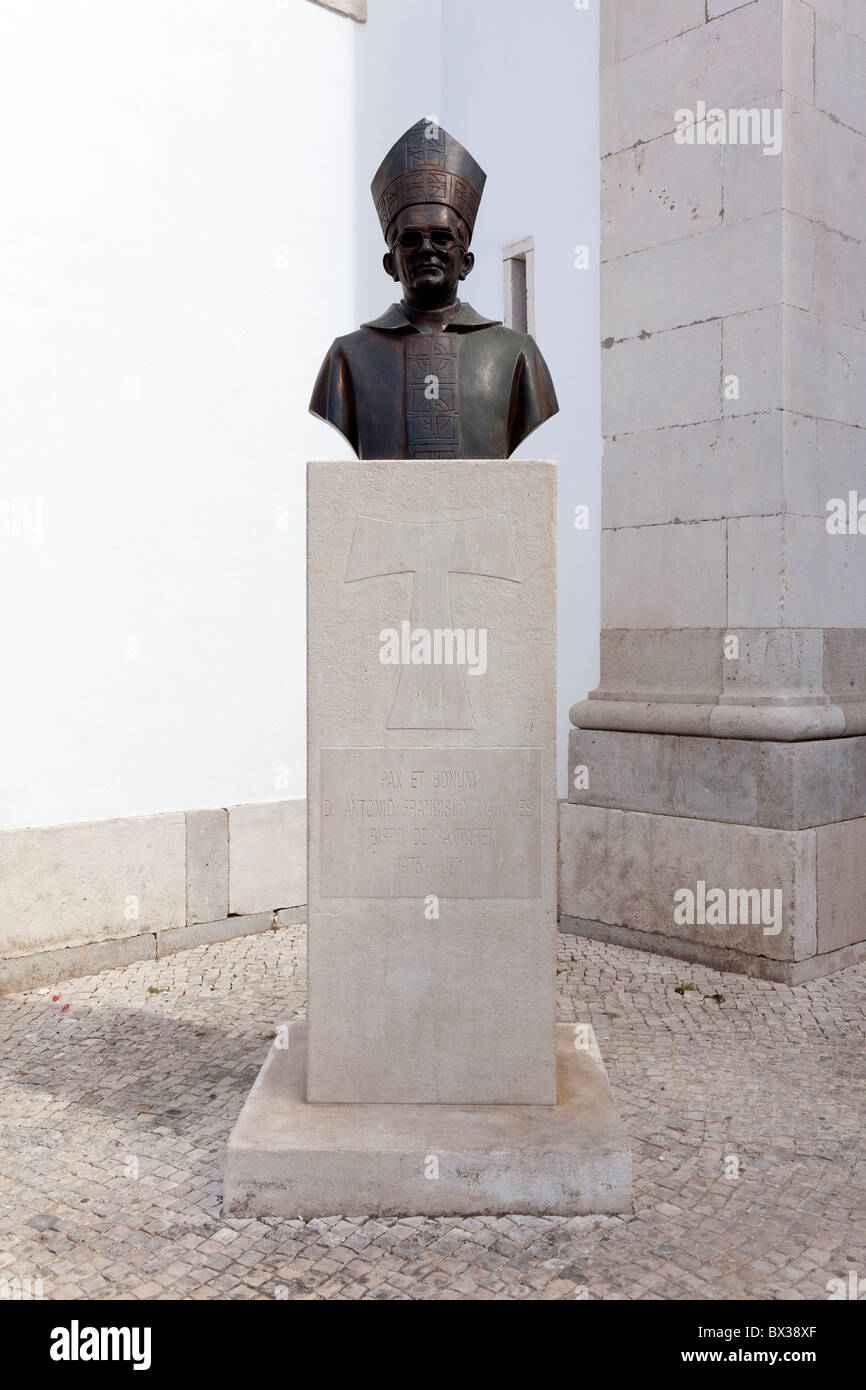 Antonio Dom Francisco Marques busto in Santarém, Portogallo. Foto Stock