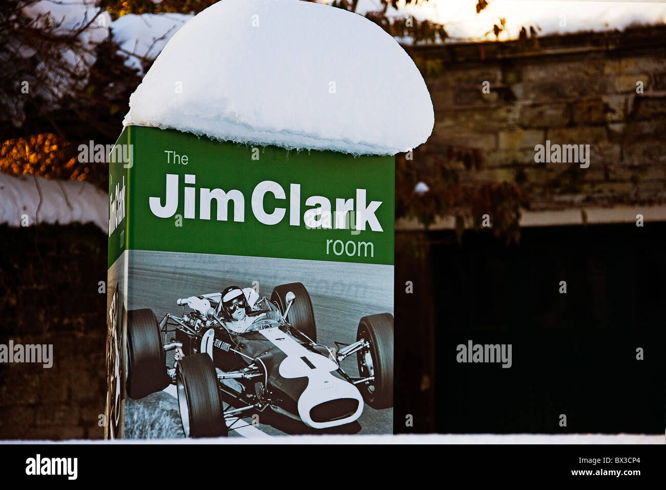 Jim Clark camera. Duns. Scottish Borders. Foto Stock