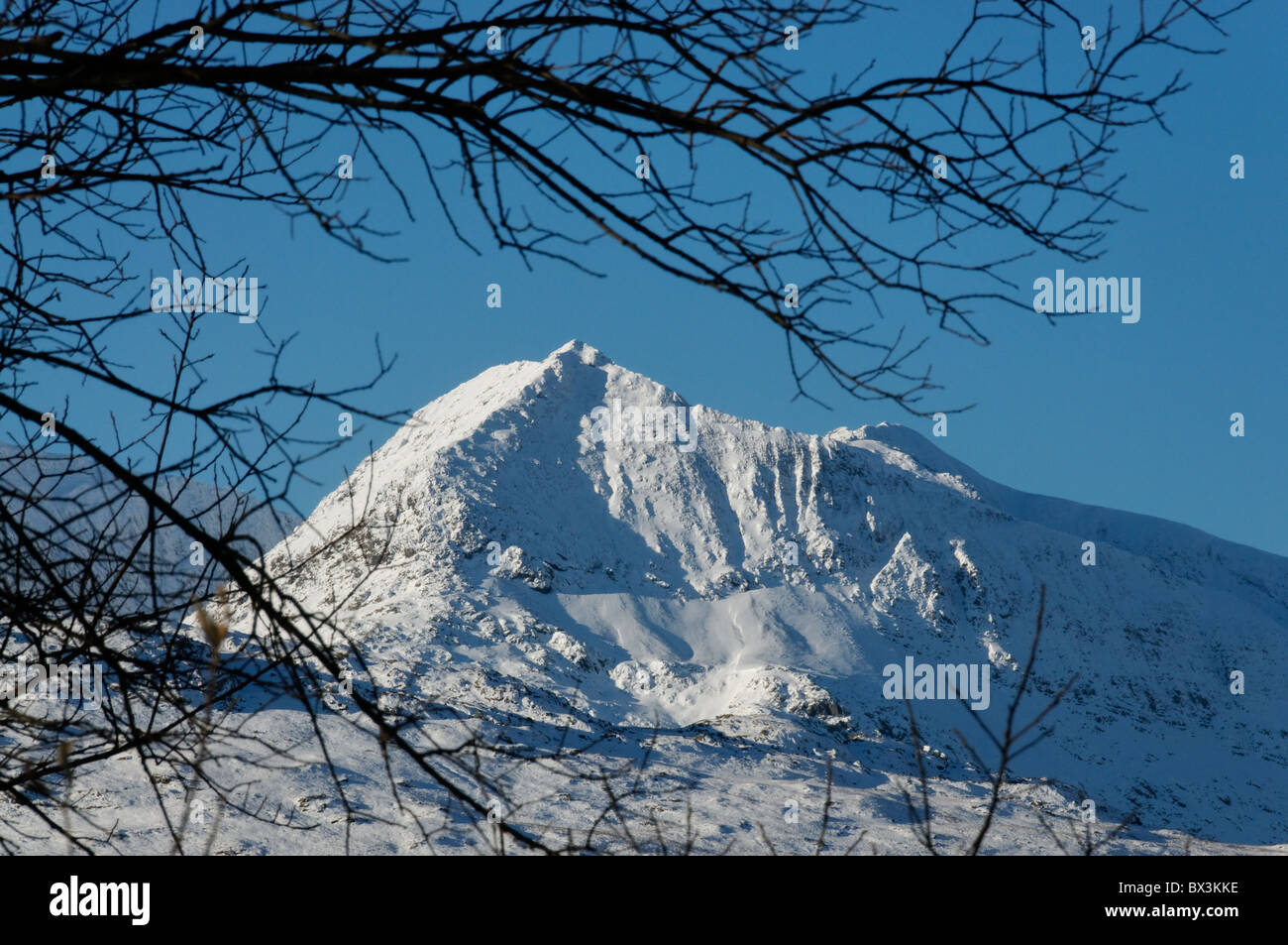 Presepe Goch in inverno, Snowdonia Foto Stock