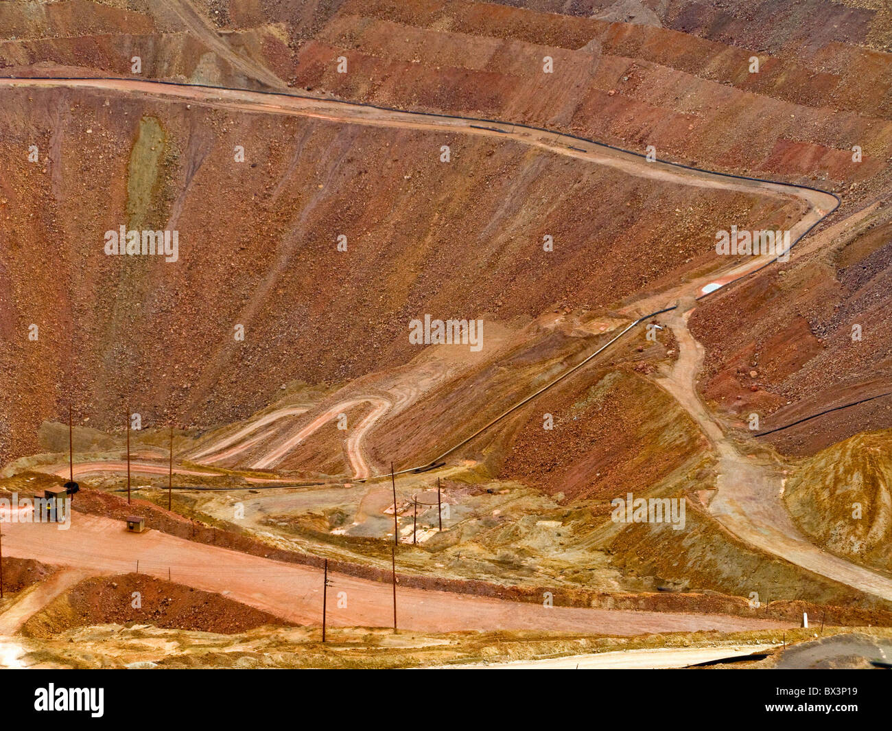 Aprire Pit Miniera di Rame, Clifton, Arizona Foto Stock