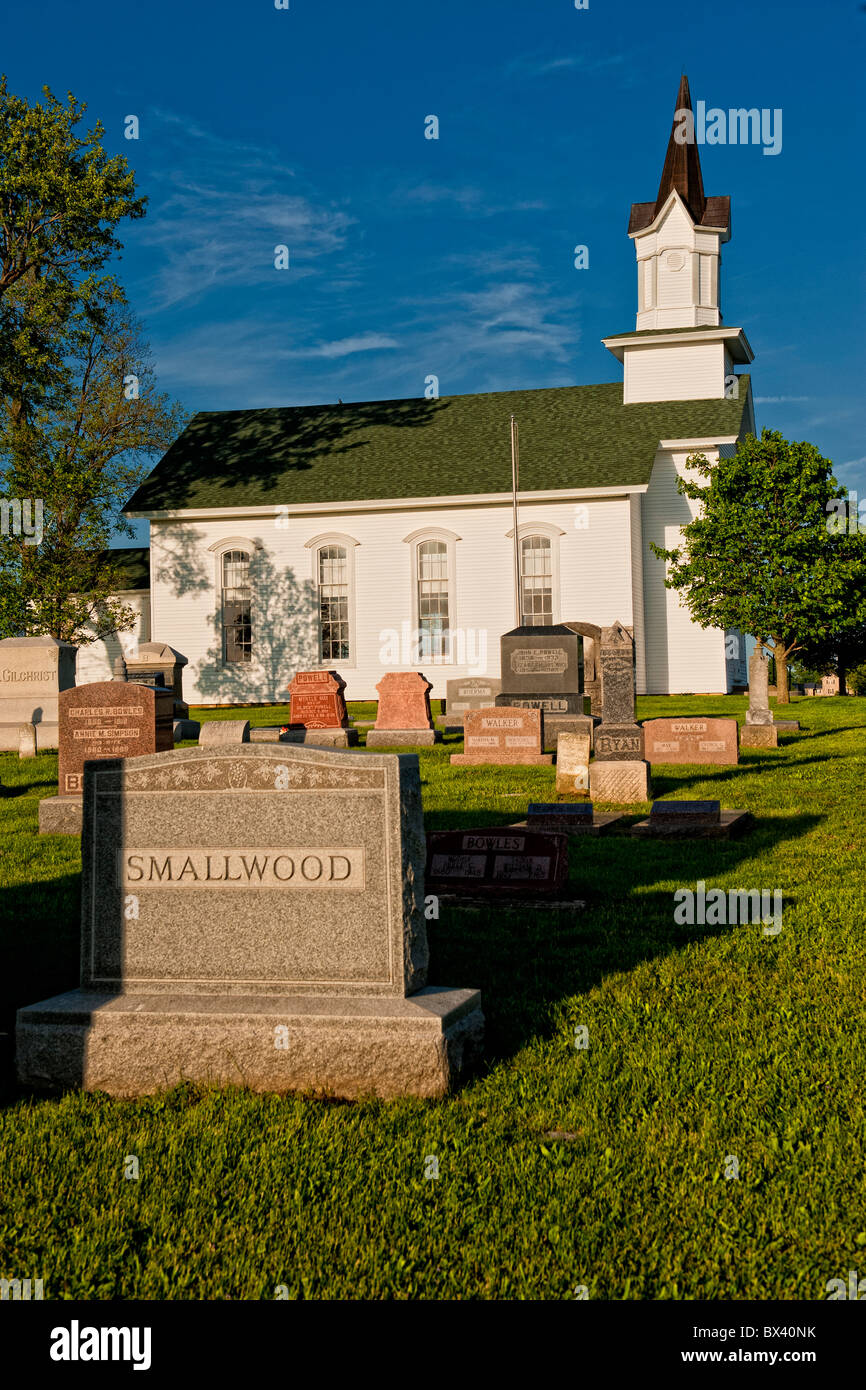 Bethel chiesa cristiana in Logan County Illinois Foto Stock