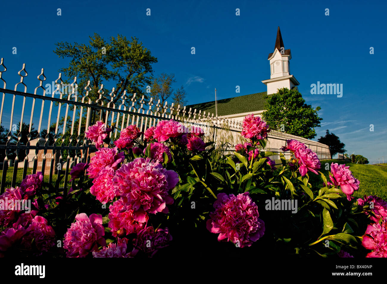 Bethel chiesa cristiana in Logan County Illinois Foto Stock