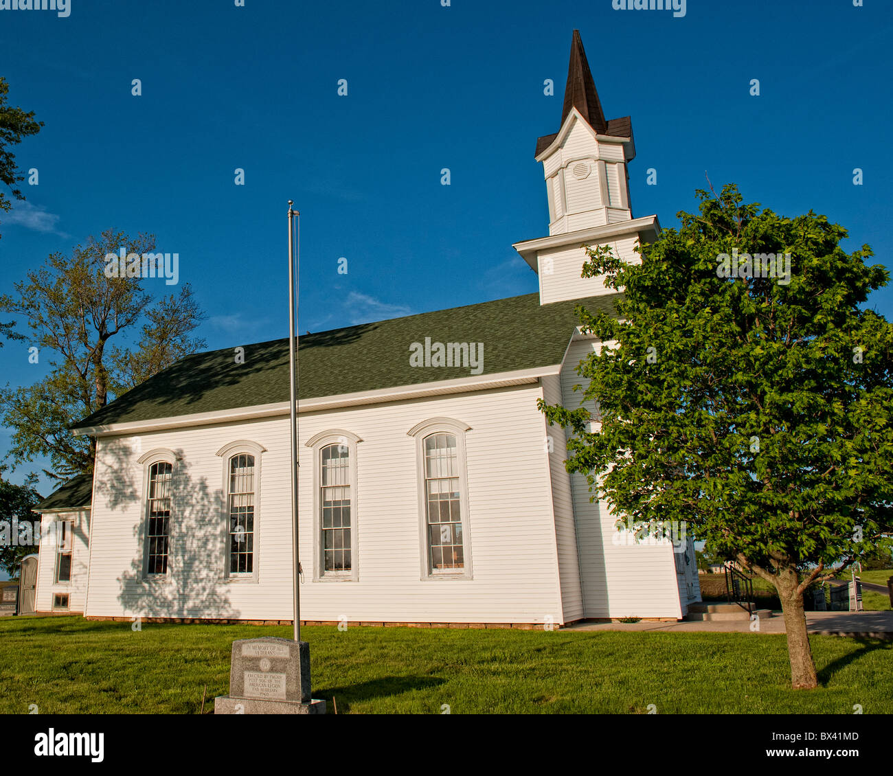 Bethel chiesa cristiana in Logan County Illinois Foto Stock