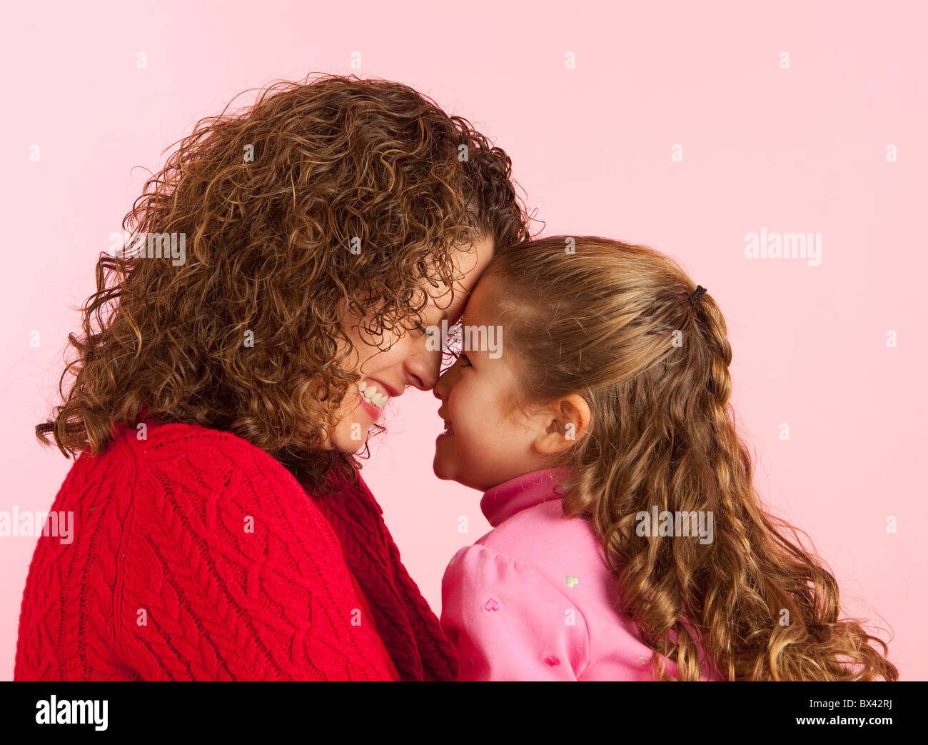 Una madre con la figlia Foto Stock