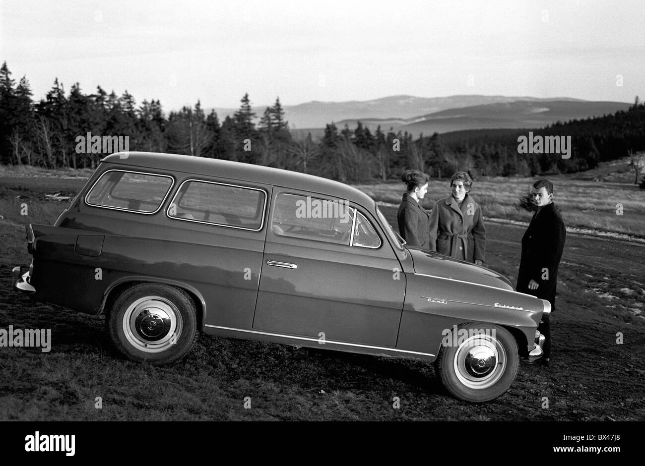 Skoda Octavia Combi, stazione Foto Stock